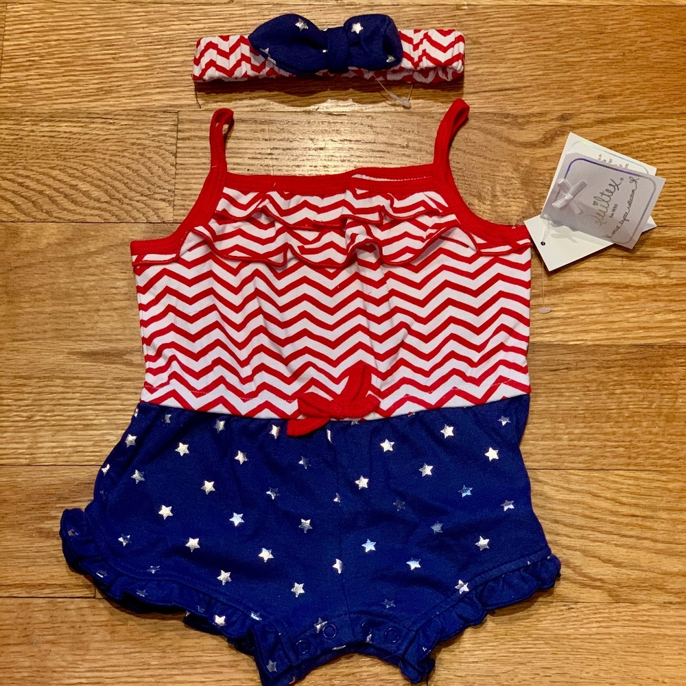 NEW Festive Ruffled Romper for Baby Girl